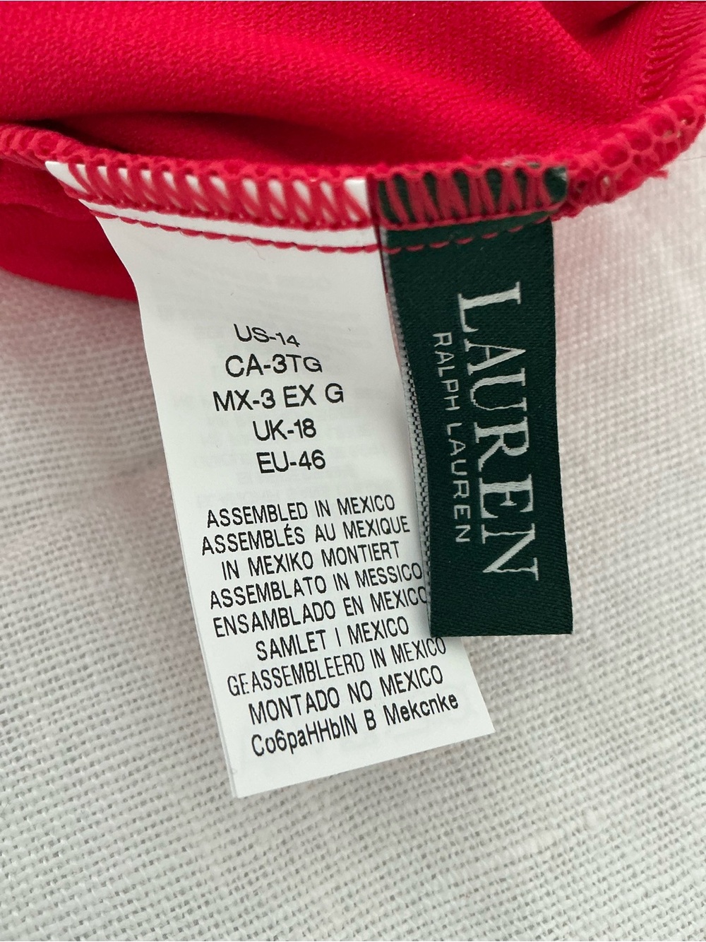NWT Lauren Ralph Lauren Red Halter One-Piece Swimsuit - Picture 9 of 9